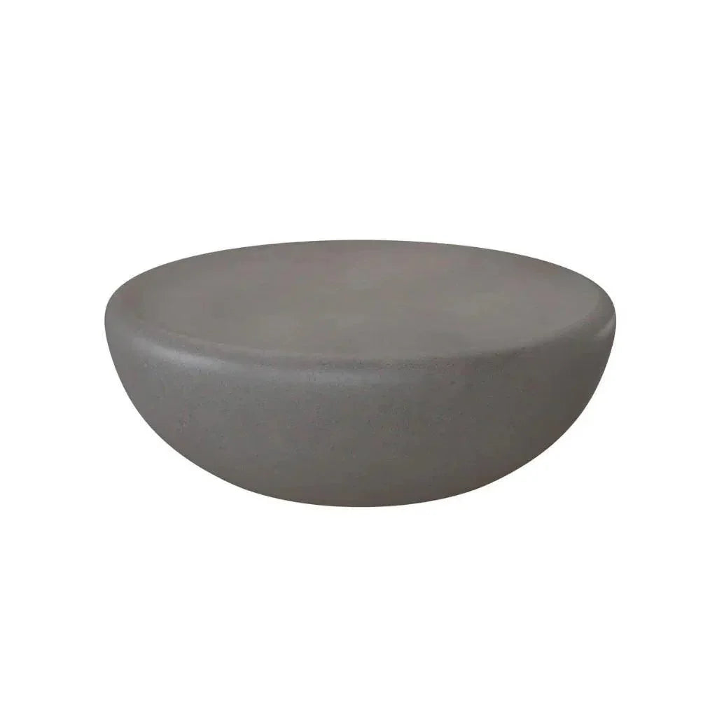 Iolite Concrete Outdoor Round Coffee Table-Outdoor Coffee Tables-SUNPAN-Grey-LOOMLAN