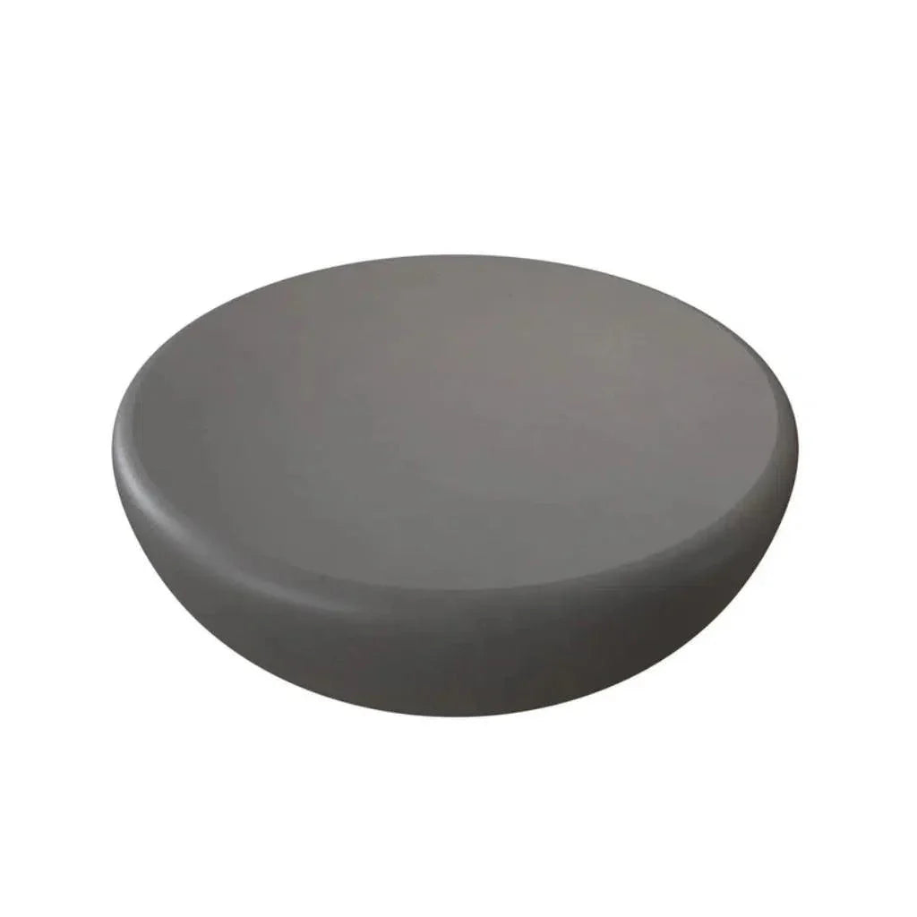 Iolite Concrete Outdoor Round Coffee Table-Outdoor Coffee Tables-SUNPAN-LOOMLAN