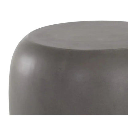 Iolite Concrete Outdoor Round End Table - LOOMLAN - SUNPAN - Outdoor Side Tables