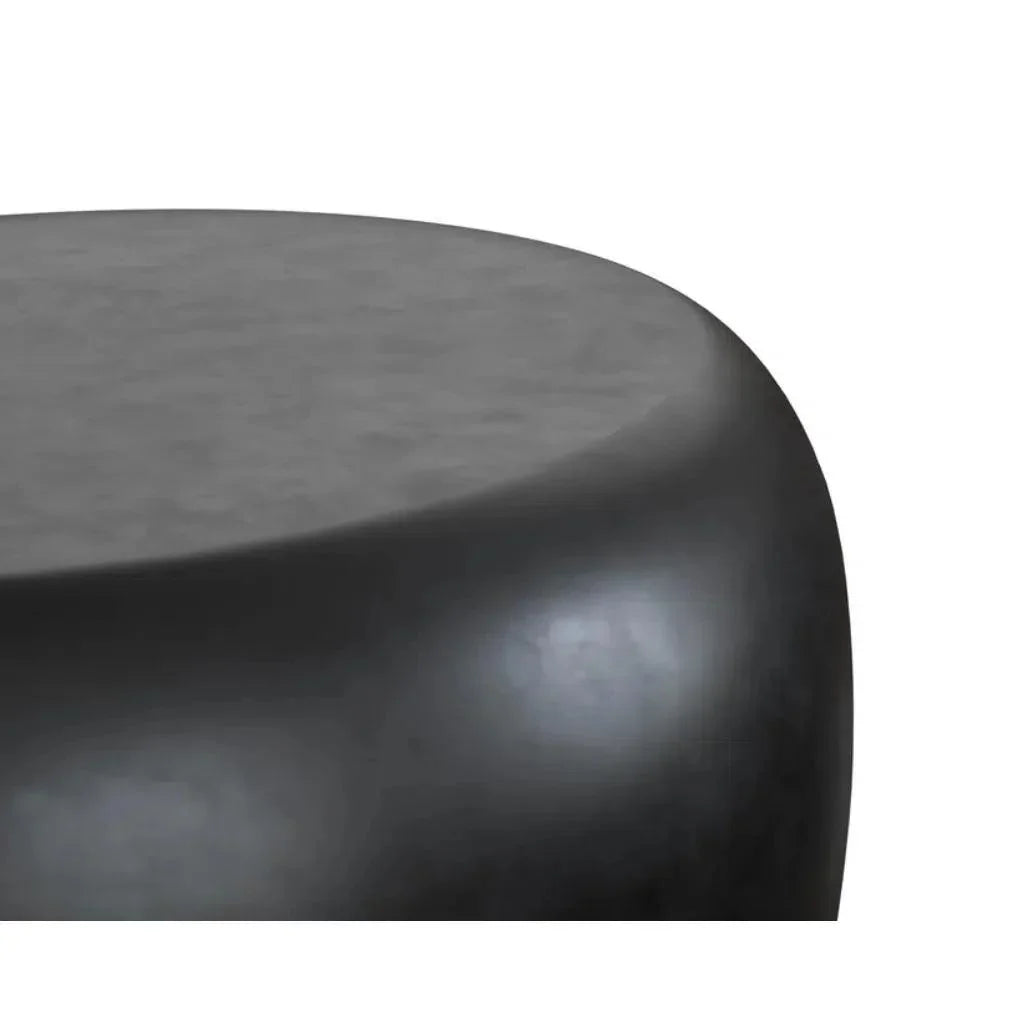 Iolite Concrete Outdoor Round End Table - LOOMLAN - SUNPAN - Outdoor Side Tables