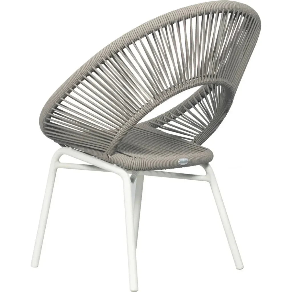 Ionian 2PC Coconut White Patio Dining Chairs-Outdoor Dining Chairs-Seasonal Living-LOOMLAN