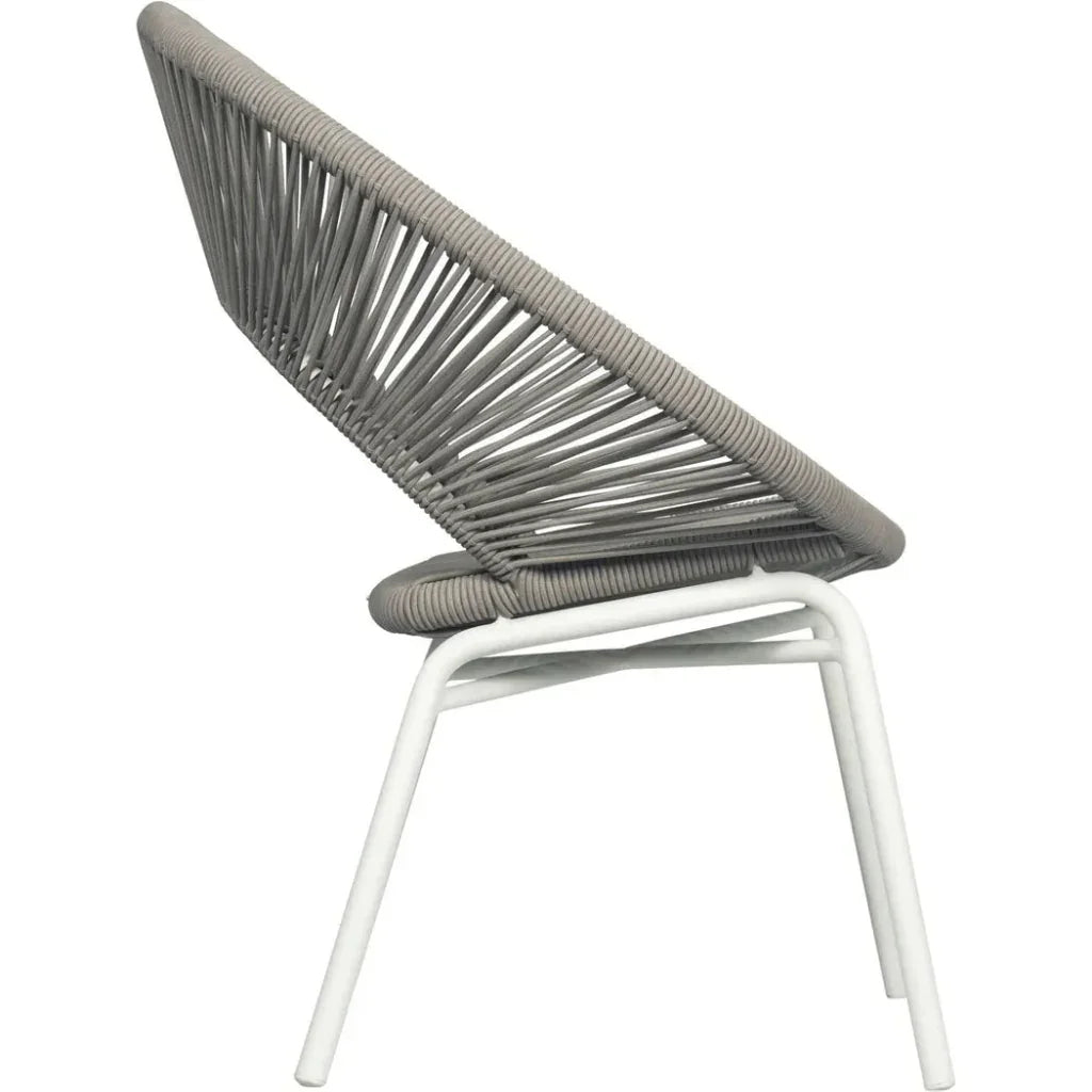 Ionian 2PC Coconut White Patio Dining Chairs-Outdoor Dining Chairs-Seasonal Living-LOOMLAN