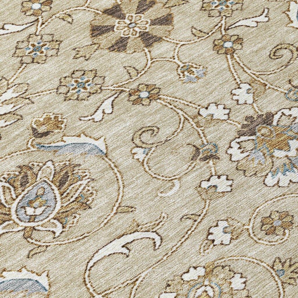 Irene Beige Washable Indoor - Outdoor Rug - LOOMLAN - LOOMLAN Rugs - Outdoor Rugs