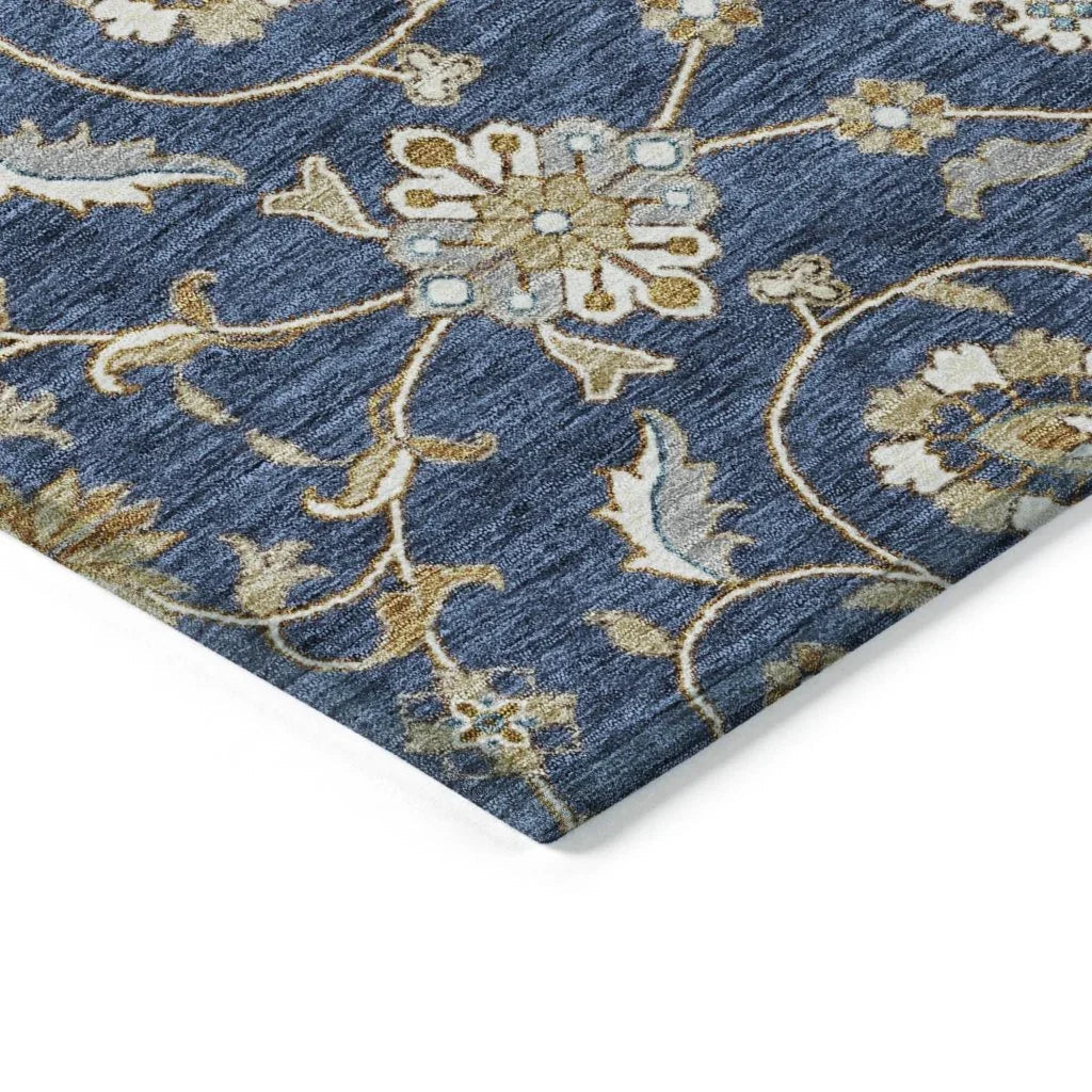 Irene Blue Washable Indoor - Outdoor Rug - LOOMLAN - LOOMLAN Rugs - Outdoor Rugs