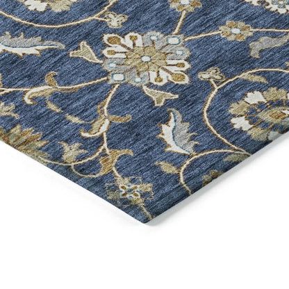 Irene Blue Washable Indoor - Outdoor Rug - LOOMLAN - LOOMLAN Rugs - Outdoor Rugs