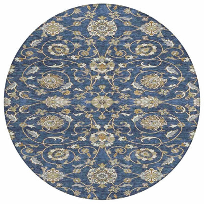 Irene Blue Washable Indoor - Outdoor Rug - LOOMLAN - LOOMLAN Rugs - Outdoor Rugs
