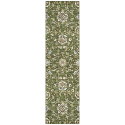 Irene Green Washable Indoor - Outdoor Rug - LOOMLAN - LOOMLAN Rugs - Outdoor Rugs