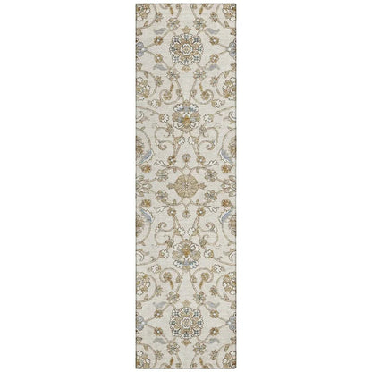 Irene Ivory Washable Indoor - Outdoor Rug - LOOMLAN - LOOMLAN Rugs - Outdoor Rugs