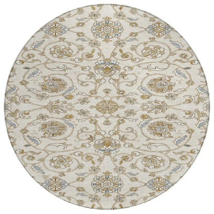 Irene Ivory Washable Indoor - Outdoor Rug - LOOMLAN - LOOMLAN Rugs - Outdoor Rugs