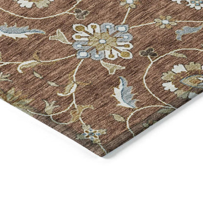 Irene Orange Washable Indoor - Outdoor Rug - LOOMLAN - LOOMLAN Rugs - Outdoor Rugs