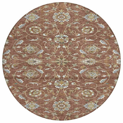 Irene Orange Washable Indoor - Outdoor Rug - LOOMLAN - LOOMLAN Rugs - Outdoor Rugs