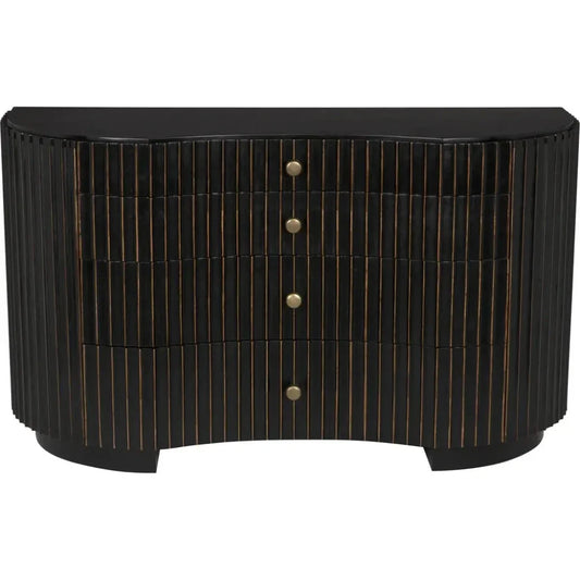 Irene Wood Black Dresser - LOOMLAN - Noir - Dressers