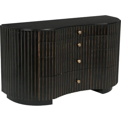 Irene Wood Black Dresser - LOOMLAN - Noir - Dressers