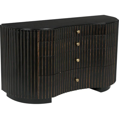 Irene Wood Black Dresser - LOOMLAN - Noir - Dressers