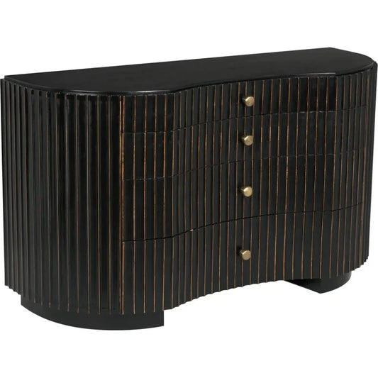 Irene Wood Black Dresser - LOOMLAN - Noir - Dressers