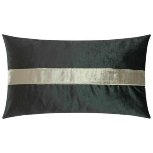 Iridescence Band Lumbar Graphite Grey Throw Pillow - LOOMLAN - D.V. Kap - Throw Pillows