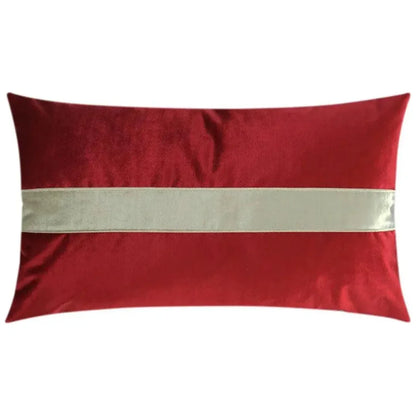 Iridescence Band Lumbar Ruby Red Throw Pillow Insert - LOOMLAN - D.V. Kap - Throw Pillows