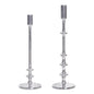 Irie Aluminum Silver Candle Holders (Set Of 2) - LOOMLAN - Moe's Home - Candle Holders