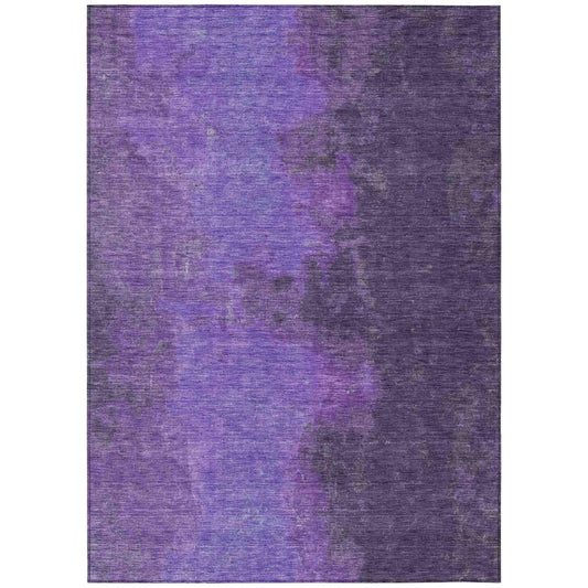 Iriion Purple Washable Indoor-Outdoor Rug