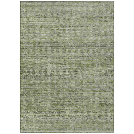 Irion Green Washable Indoor-Outdoor Rug
