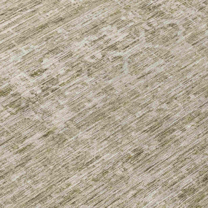 Irion Taupe Washable Indoor-Outdoor Rug