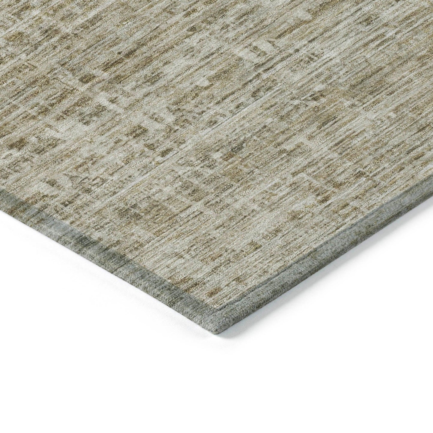 Irion Taupe Washable Indoor-Outdoor Rug