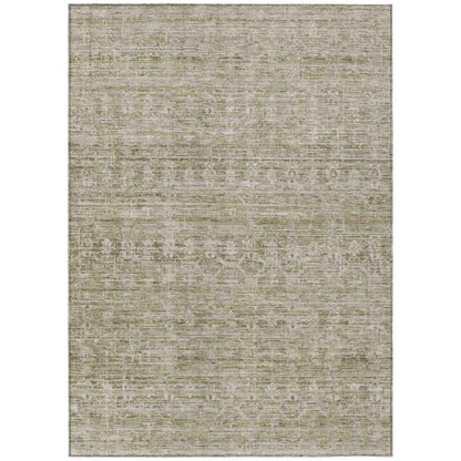 Irion Taupe Washable Indoor-Outdoor Rug