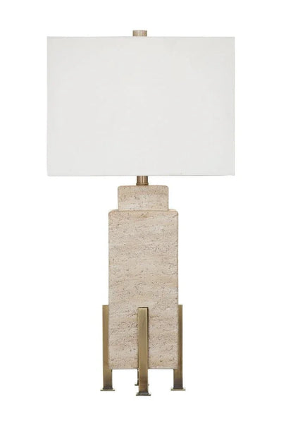 Iris Brown Concrete Table Lamp - LOOMLAN - Bassett Mirror - Table Lamps