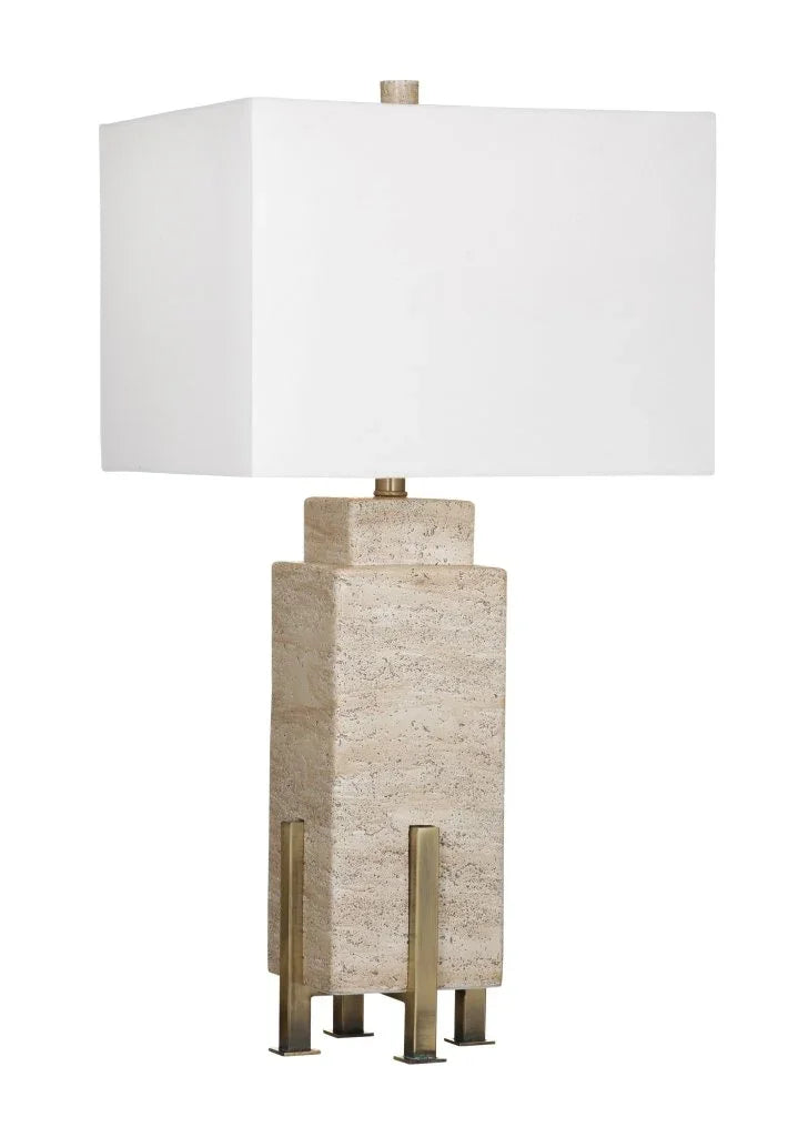 Iris Brown Concrete Table Lamp - LOOMLAN - Bassett Mirror - Table Lamps