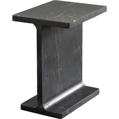 Iris I - Beam Genuine Black Marquine Marble Side Table - LOOMLAN - Diamond Sofa - Side Tables