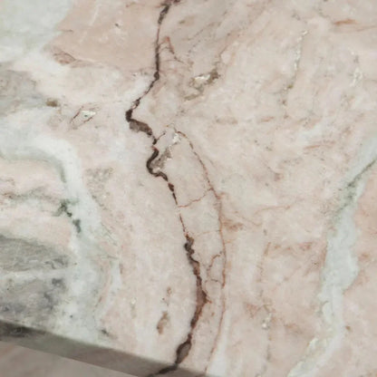 Iris I - Beam Genuine Marble Rectangular Side Table - LOOMLAN - Diamond Sofa - Side Tables