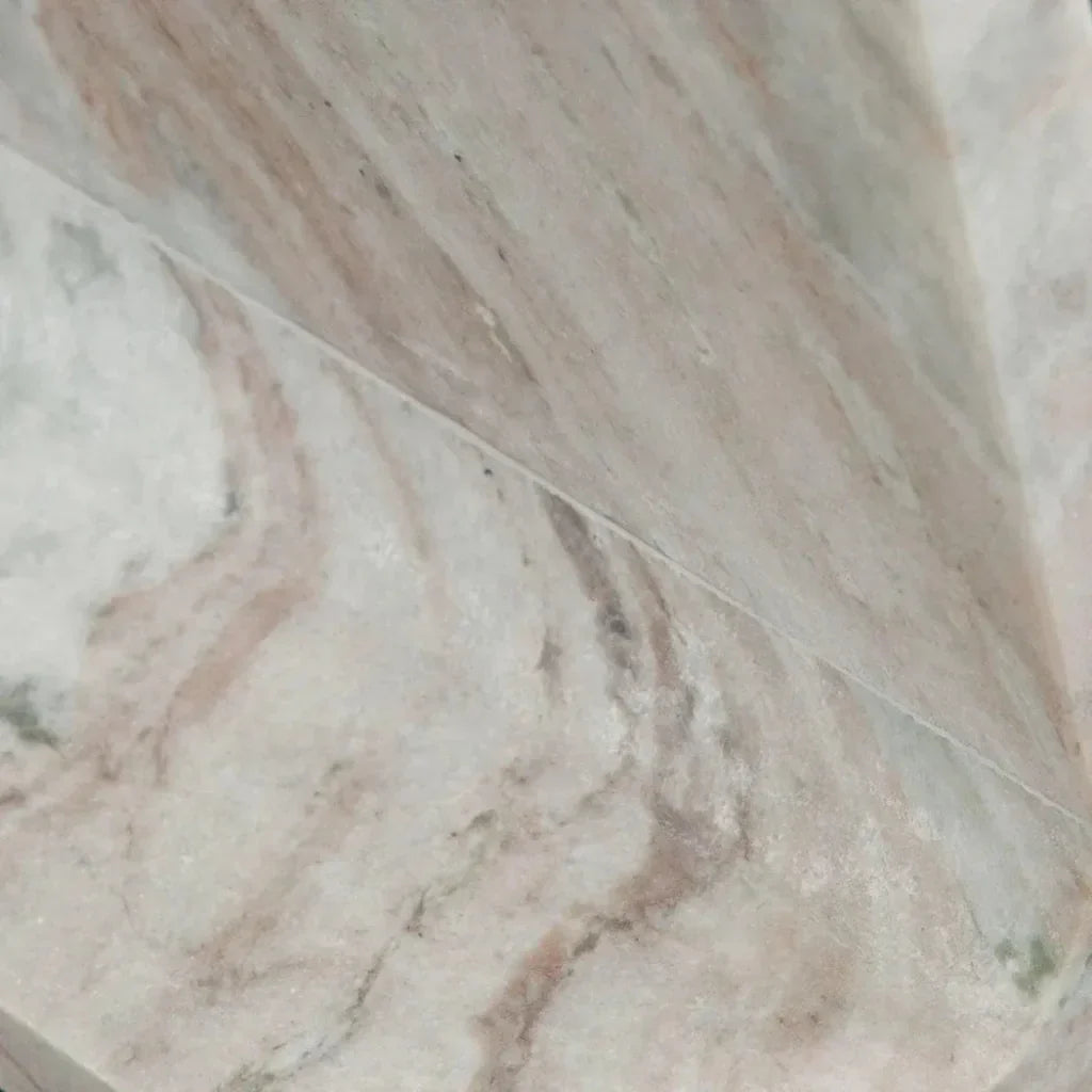 Iris I - Beam Genuine Marble Rectangular Side Table - LOOMLAN - Diamond Sofa - Side Tables