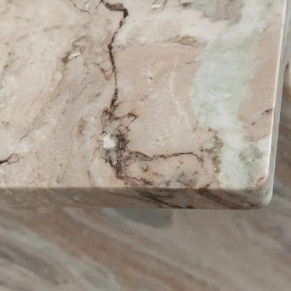 Iris I - Beam Genuine Marble Rectangular Side Table - LOOMLAN - Diamond Sofa - Side Tables