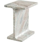 Iris I - Beam Genuine Marble Rectangular Side Table - LOOMLAN - Diamond Sofa - Side Tables