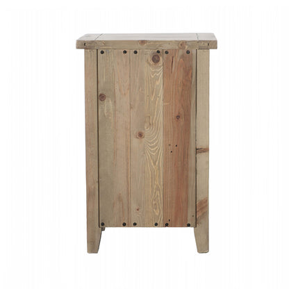 Irish Coast 3 Drawers Wood Nightstand-Nightstands-LH Imports-LOOMLAN