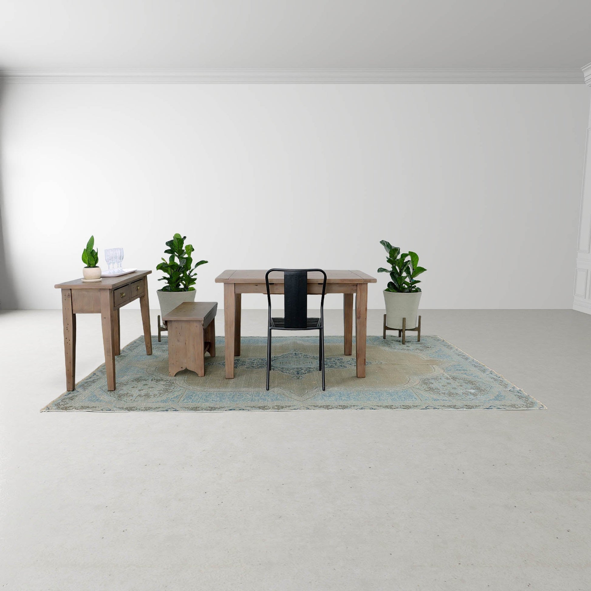 Irish Coast Extendable Dining Table-Dining Tables-LH Imports-LOOMLAN