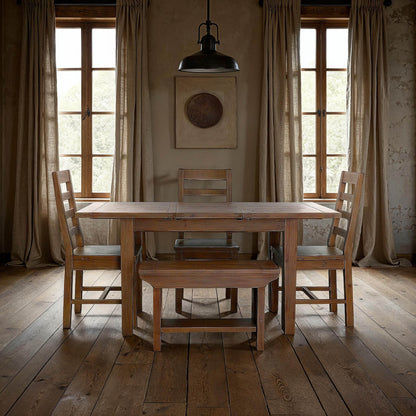 Irish Coast Extendable Dining Table-Dining Tables-LH Imports-LOOMLAN