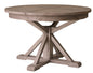Irish Coast Extendable Round Dining Table-Dining Tables-LH Imports-Light Brown-LOOMLAN