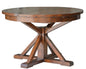 Irish Coast Extendable Round Dining Table-Dining Tables-LH Imports-Reddish Brown-LOOMLAN