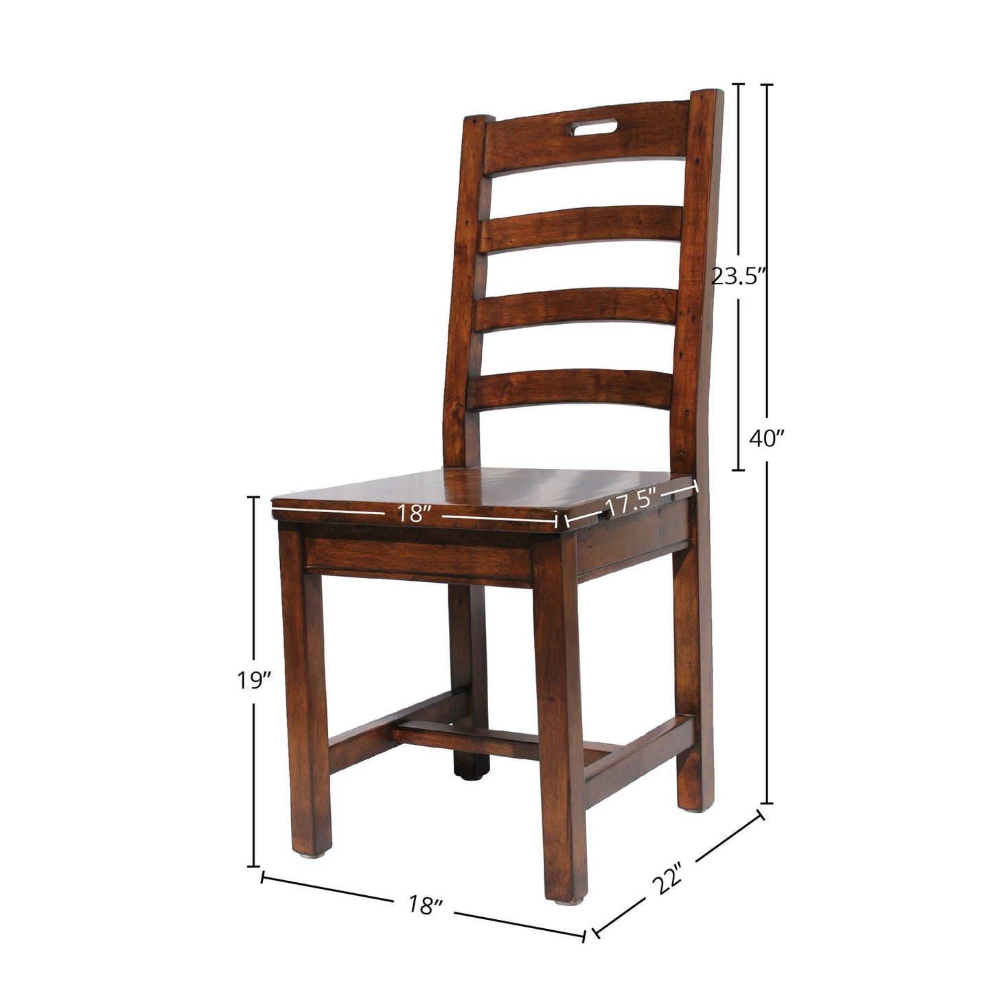 Irish Coast Hand-Hole Wooden Dining Chair