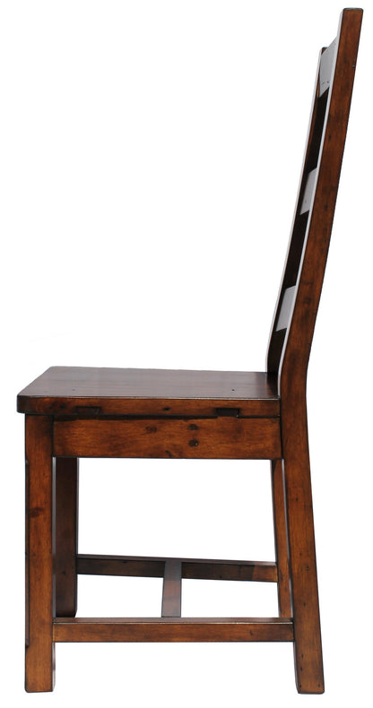 Irish Coast Ladder Back Wooden Dining Chair 2PC