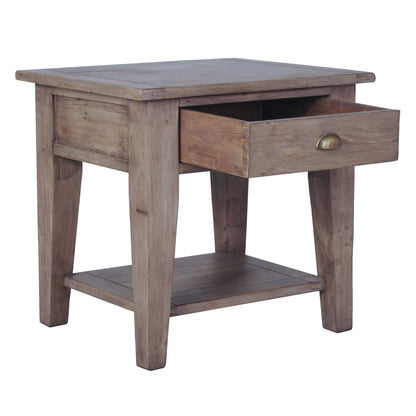 Irish Coast One Drawer Wooden Side Table