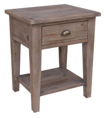 Irish Coast One Drawer Wooden Side Table