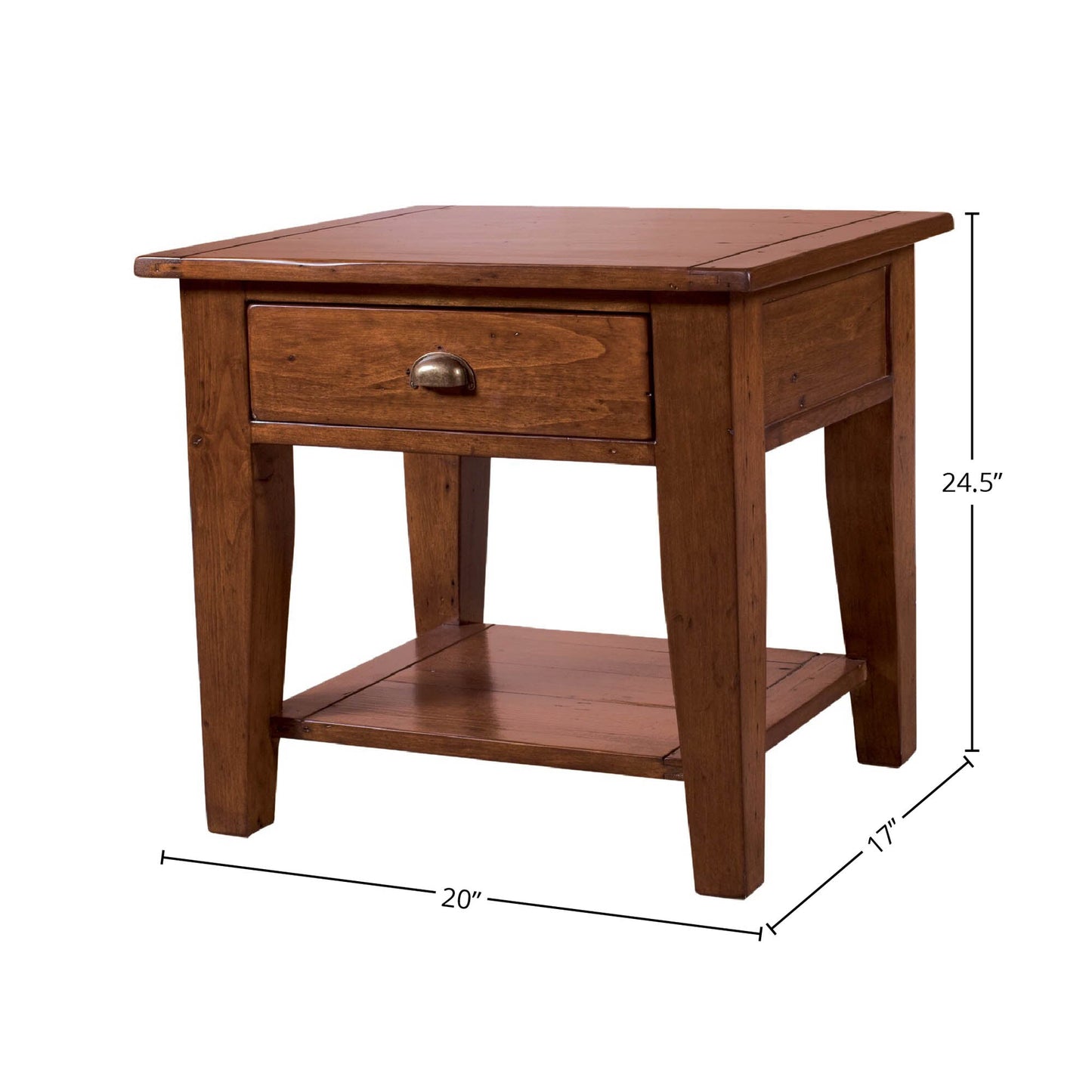Irish Coast One Drawer Wooden Side Table