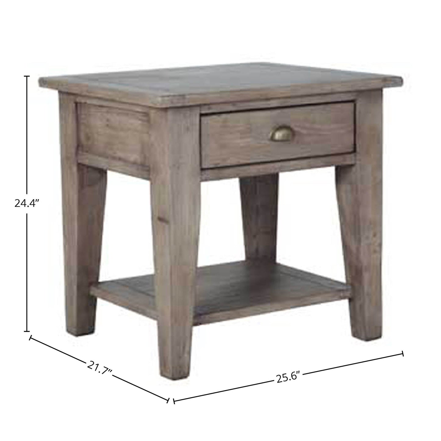 Irish Coast One Drawer Wooden Side Table