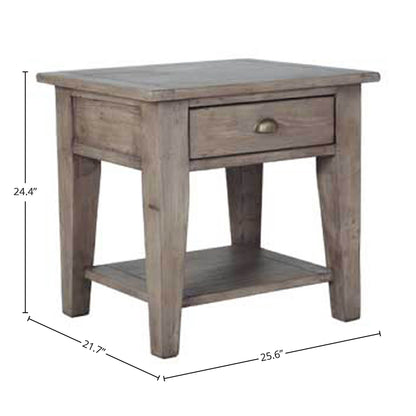Irish Coast One Drawer Wooden Side Table