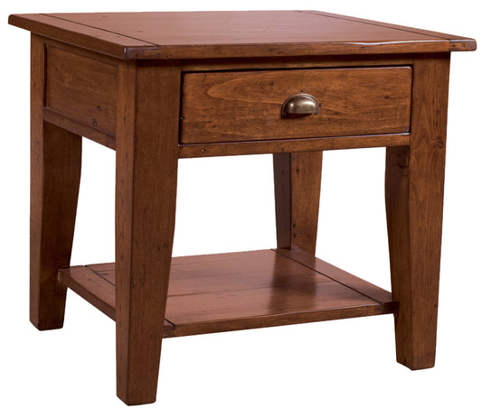Irish Coast One Drawer Wooden Side Table