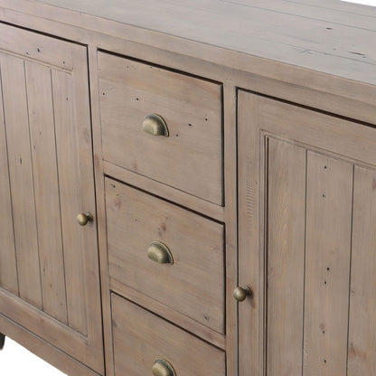 Irish Coast Three Drawers Wood Sideboard