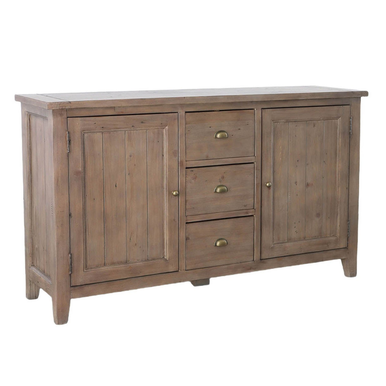 Irish Coast Three Drawers Wood Sideboard