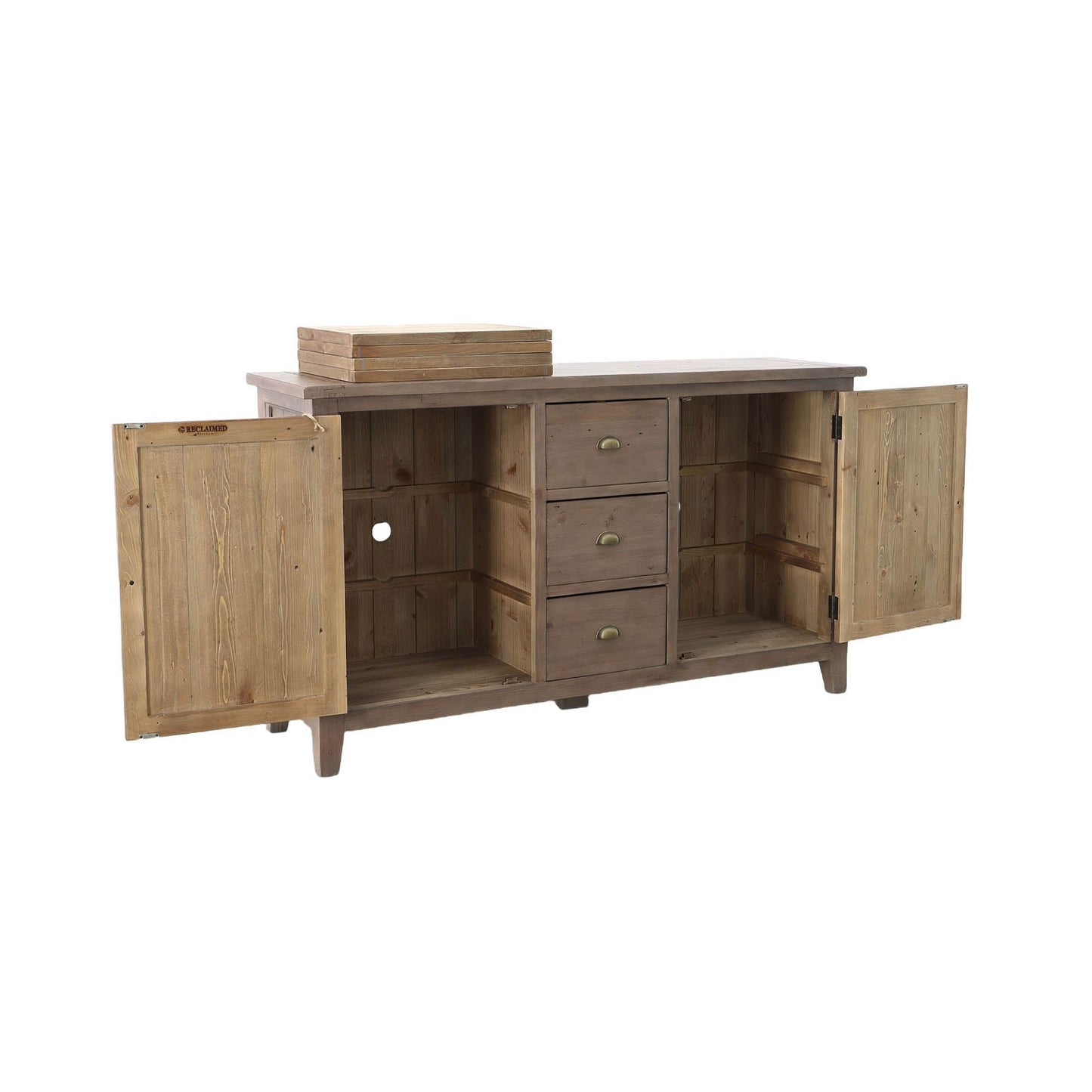 Irish Coast Three Drawers Wood Sideboard